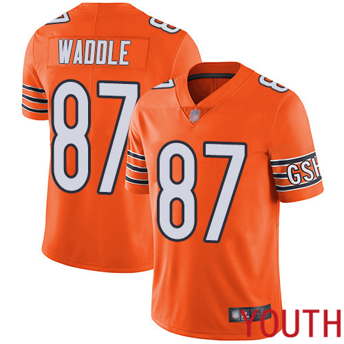 Chicago Bears Limited Orange Youth Tom Waddle Alternate Jersey NFL Football #87 Vapor Untouchable